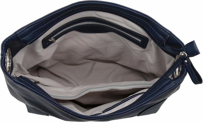 Alyssa Hobo Shoulder Bag with Big Snap Hook Hardware - Image 5